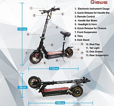 Qiewa Q1 Hummer Electric Scooter Qiewa Q1 Hummer Electric Scooter
