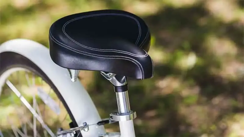 Close-Up of a Ebike Seat