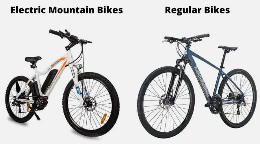 Electric Mountain Bikes vs Regular Bikes