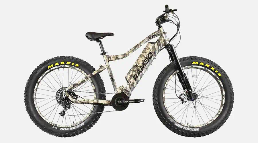 Rambo Rebel 1000W Urban Camo XPU Electric Hunting Bike