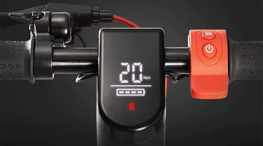 X7 Max Folding Electric Scooter: Display and Controls