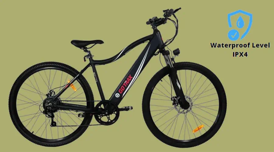 Gotrax Alpha XL Electric Bike: Water Resistance