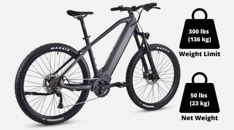 Prodigy XC Ride1up Electric Bike: Weight Limit and Net Weight