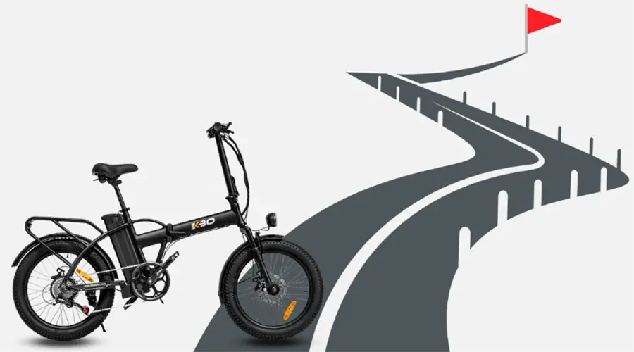 Folding Electric Bike KBO Flip: Range