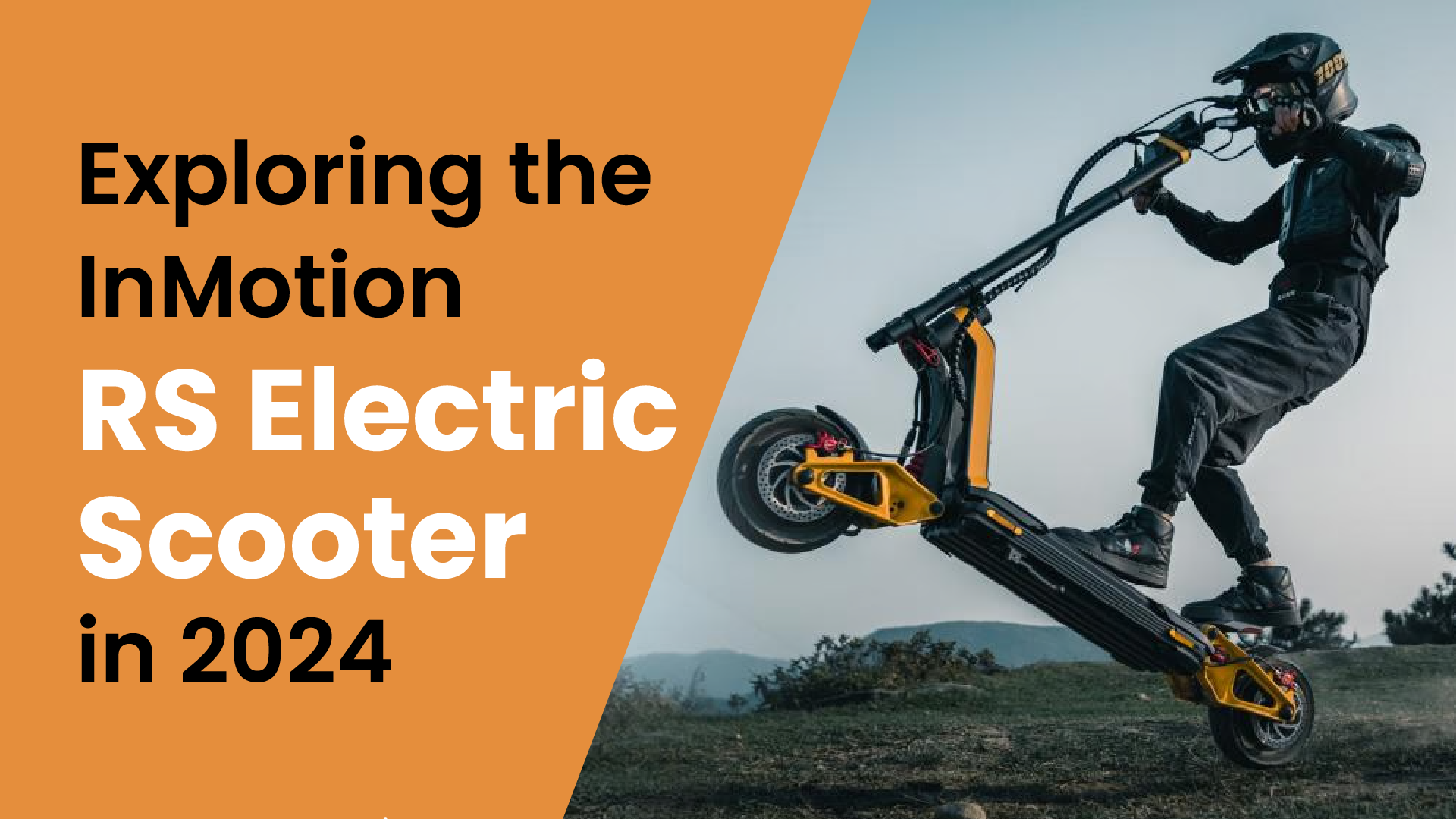 Speed Redefined: Exploring the InMotion RS Electric Scooter 