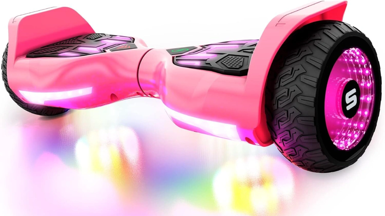 Swagtron Swagboard Warrior Hoverboard with Speaker Synced Lighting FX 
