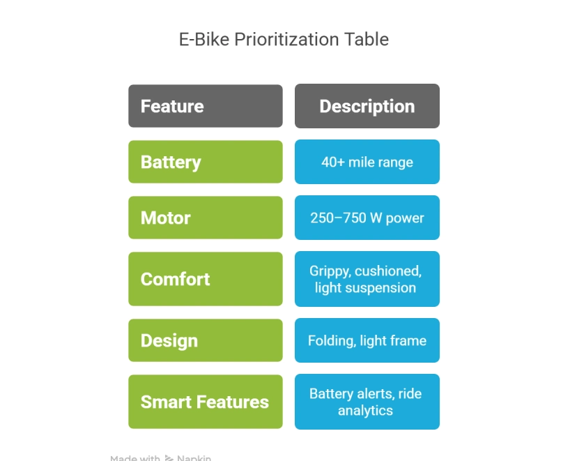 Key features of EV's