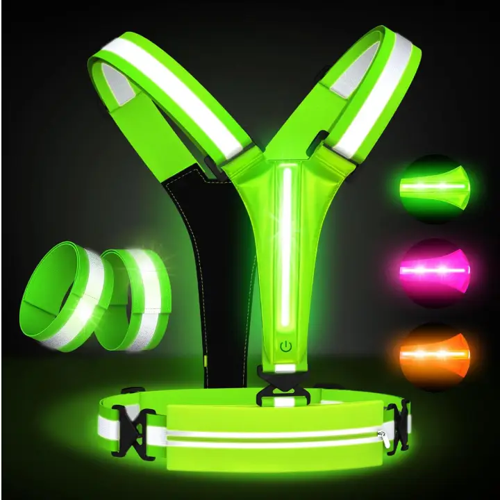 Reflective vest with built-in turn signals